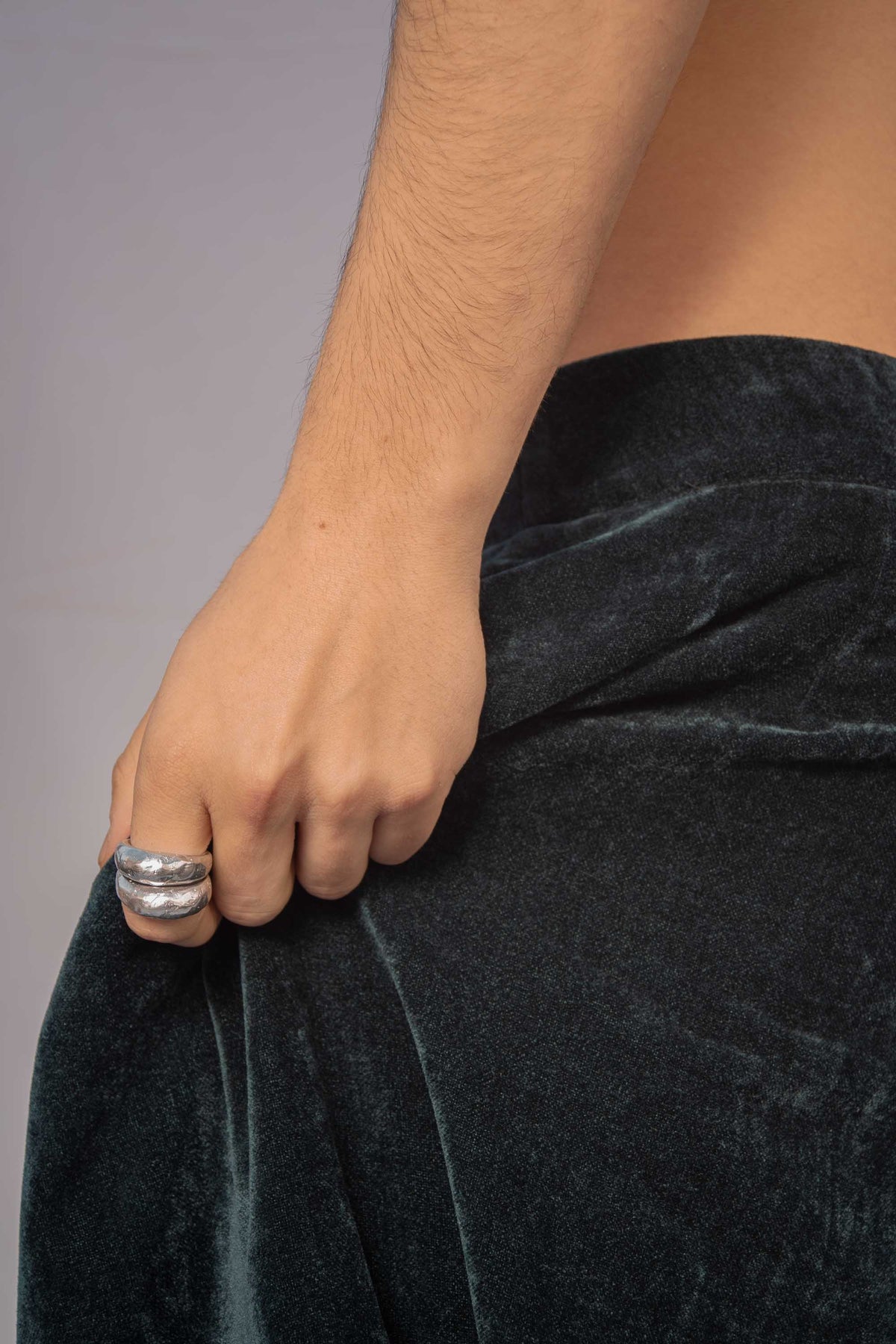 Big tall silver ring